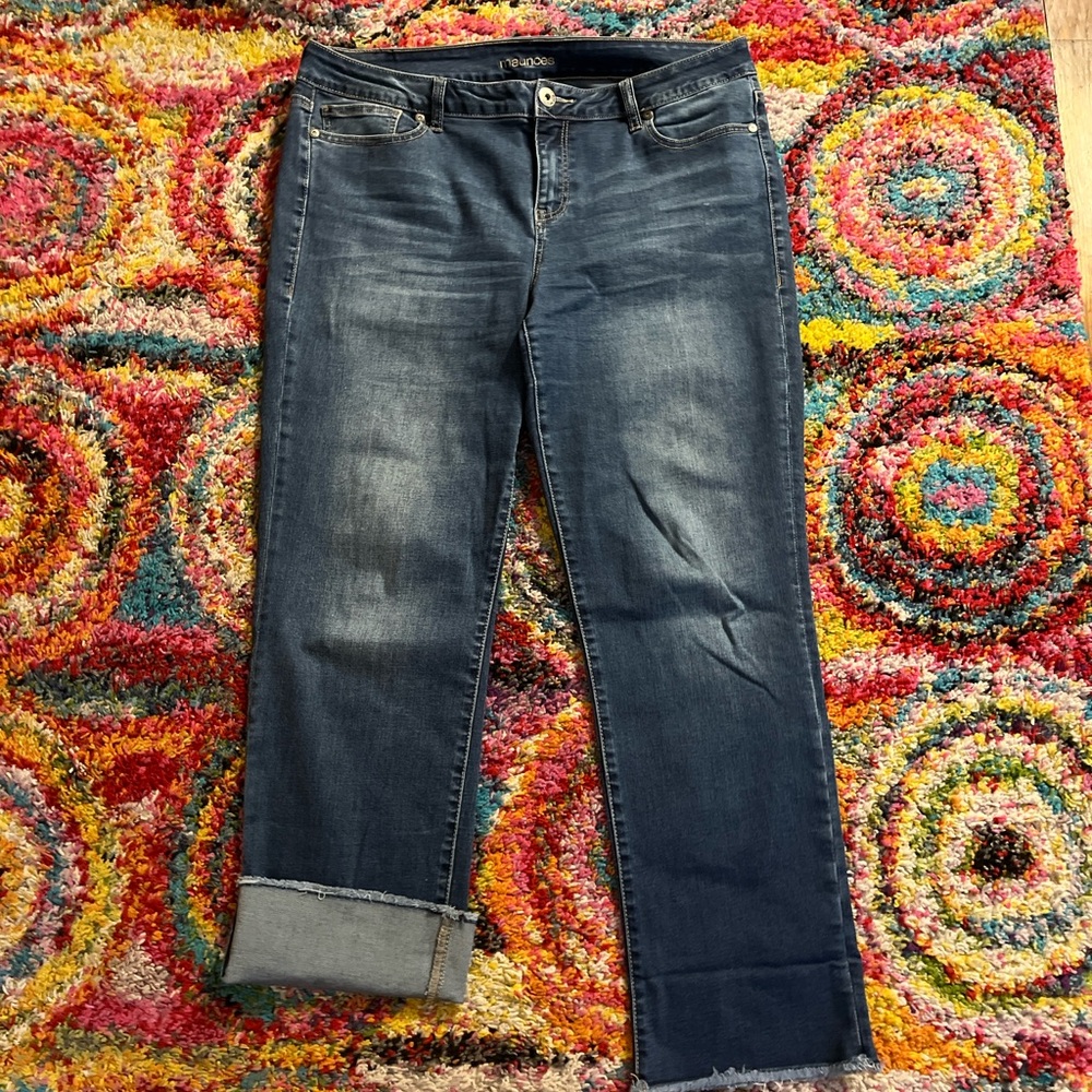 Maurices Dark Blue Ankle Jeans
